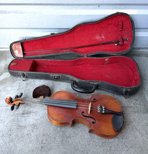 VINTAGE Violin Copy of Antonius Stradivarius Size 4/4 Made in Czechoslovakia