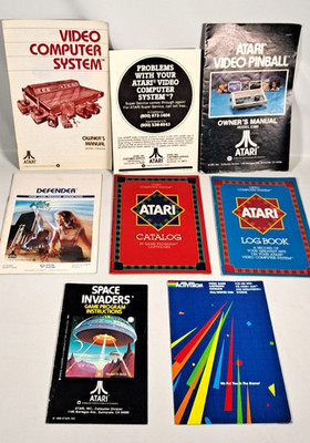 Vintage Atari 2600 & Activision Manuals/Paperwork.