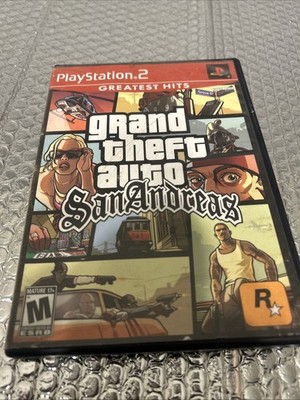 Grand Theft Auto: San Andreas (Sony PlayStation 2, 2004) CASE AND HANDBOOK ONLY