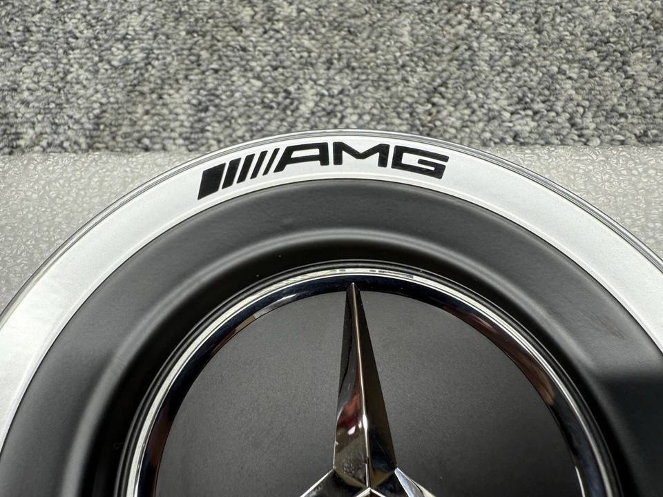 NEW Mercedes Benz GLC GLE GLS  Stylish Dull Black steel Cap Design with AMG Logo - Image 3 of 4