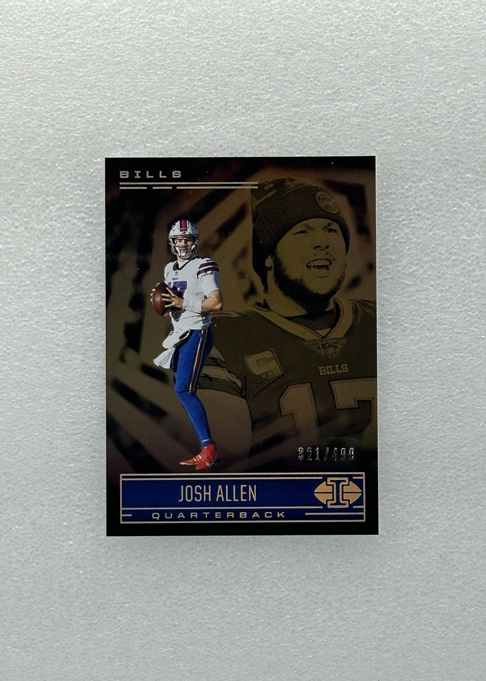 2021 Panini Illusions #57 Josh Allen Trophy Collection Bronze #/499