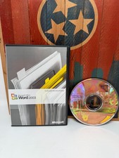 Microsoft Office Word 2003 PC CD-ROM Case Disc with Product Key