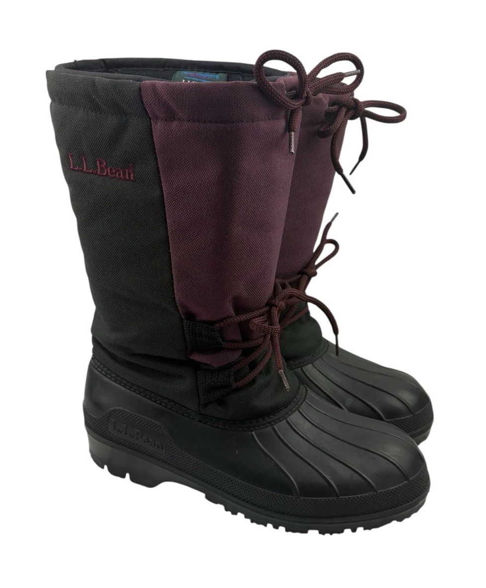 L.L. Bean Insulated Snow Boots Size 9W Winter Outdoor Snow Mobile Snow Boarding