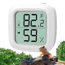 Reptile Thermometer and Hygrometer Fast Accurate LCD Digital Temp Humi