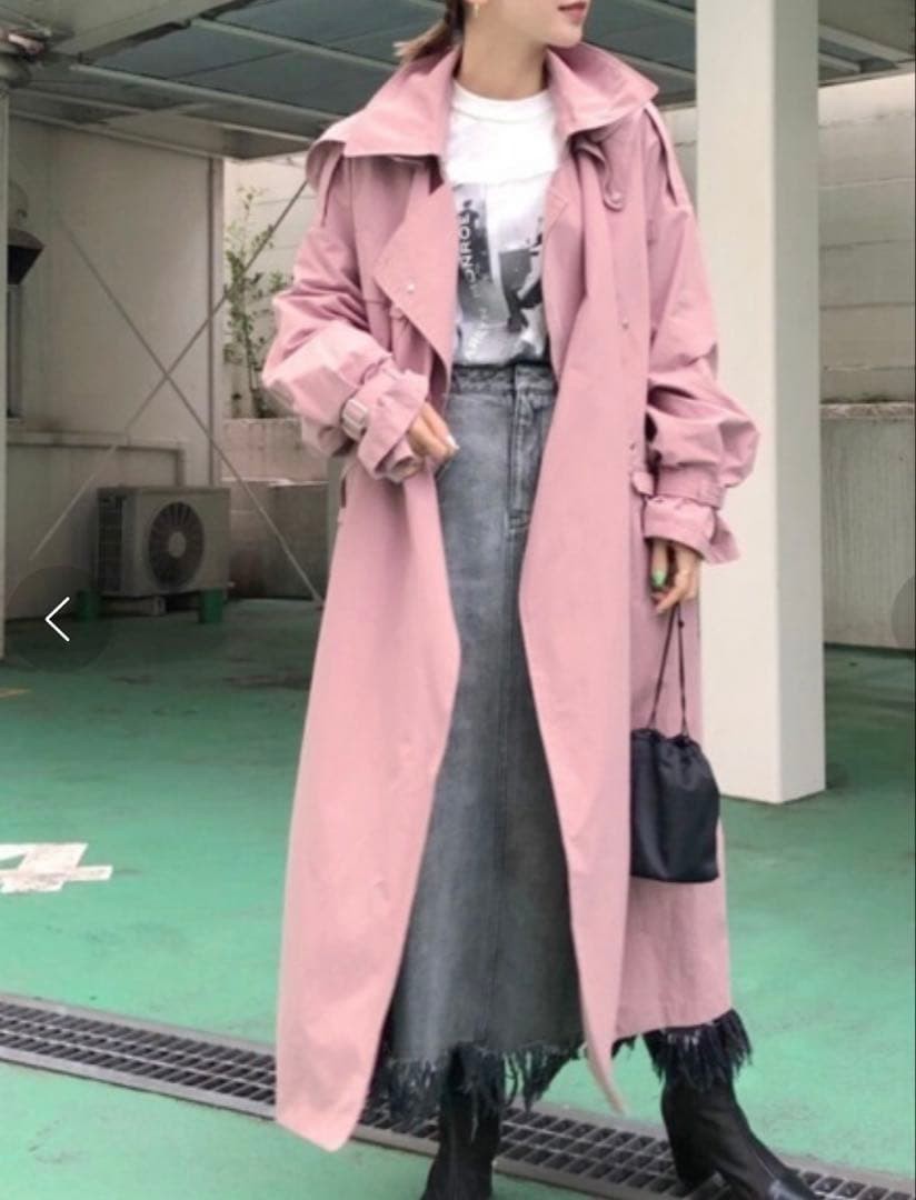 Ameri OVER MOTORCYCLE COAT Pink - image 2