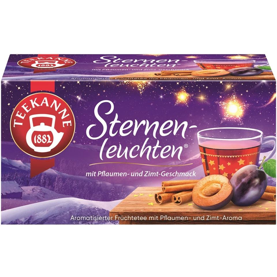 Teekanne Sternenleuchten Früchtetee mit Pflaumen und Zimt 50g - Bild 1 von 1