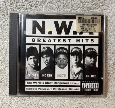 N.W.A Greatest Hits CD (1996) Ice Cube, Dr. Dre, Eazy E, MC Ren, Yella VGC