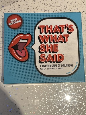 Thats What She Said - Twisted Party Anspielungen Neu und versiegelt NEW EDITION Box Delle
