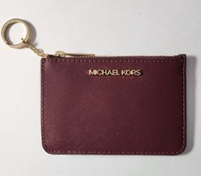 Authentic Michael Kors Zip Card Case Wallet