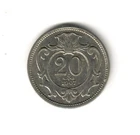 1907 Austria Coin 20 Heller - Good