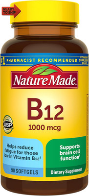 Nature Made Vitamin B12 1000 Mcg, Dietary Supplement for Energy Metabolism Suppo