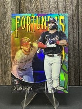 Dylan Crews 2025 Topps Chrome Fortune 15 Rookie Card #F15-11 - Nationals. rookie card picture