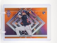 JAMES WOOD 2025 TOPPS TRANSCENDENT ORANGE ROOKIE RC /25 #85 NATIONALS Q7249