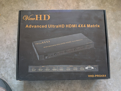 ViewHD VHD-PRO4X4 Advanced 4K HDMI 4x4 Matrix - New In Box
