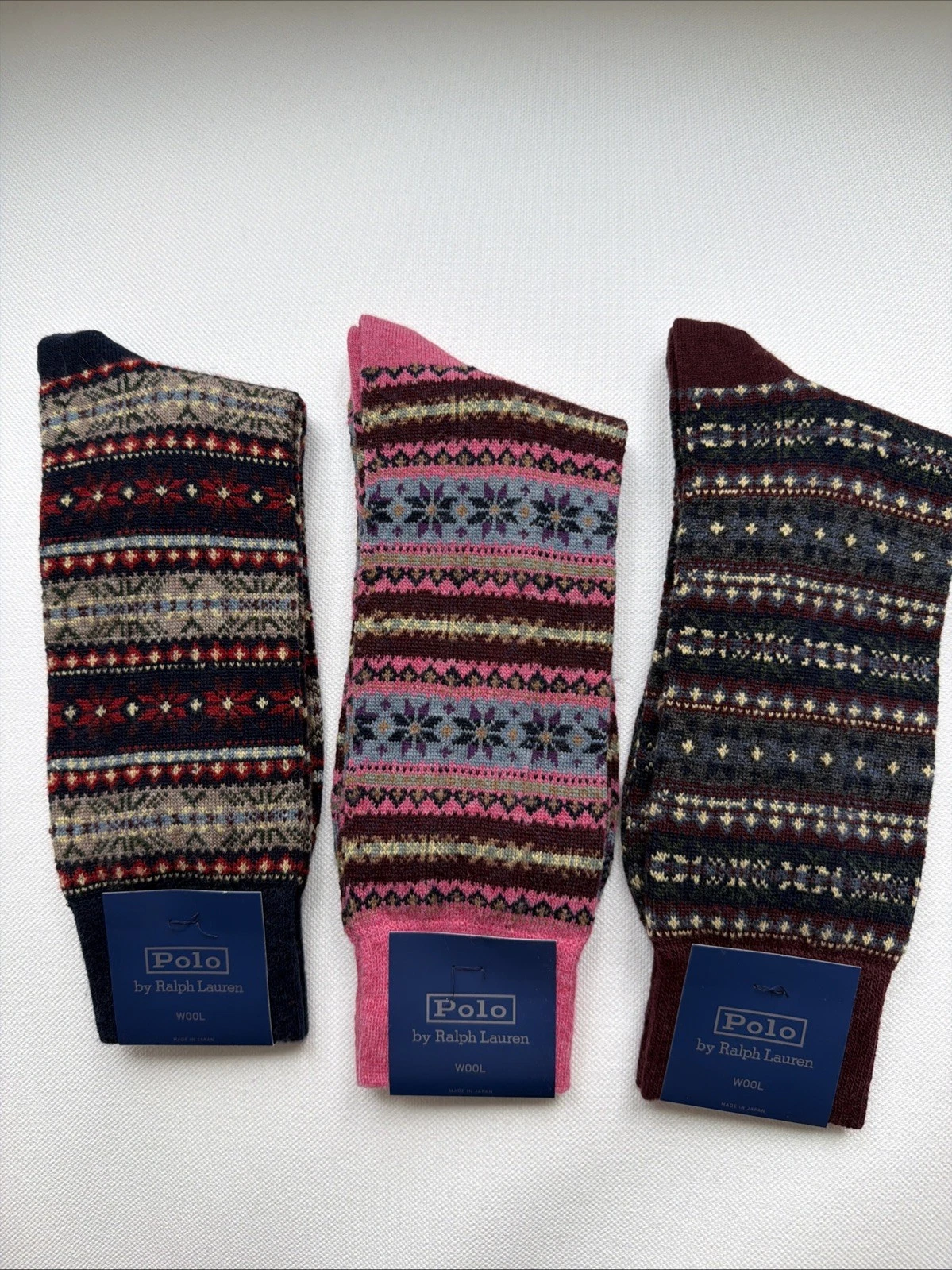 Polo Ralph Lauren Mens Fair Isle Wool Blend Socks Set Of 3 NWT
Opens in a new window or tab