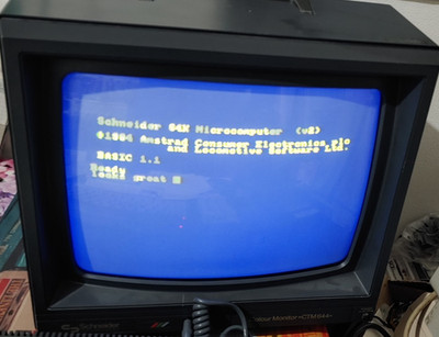 Schneider / Amstrad CTM644 Farbmonitor CPC 464, 664, 6128 + Strom- Monitorkabel