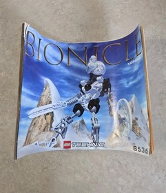 LEGO TECHNIC BIONICLE: Kopaka 8536 -   Set w/ Can, Manual. Sword, Poster Missing