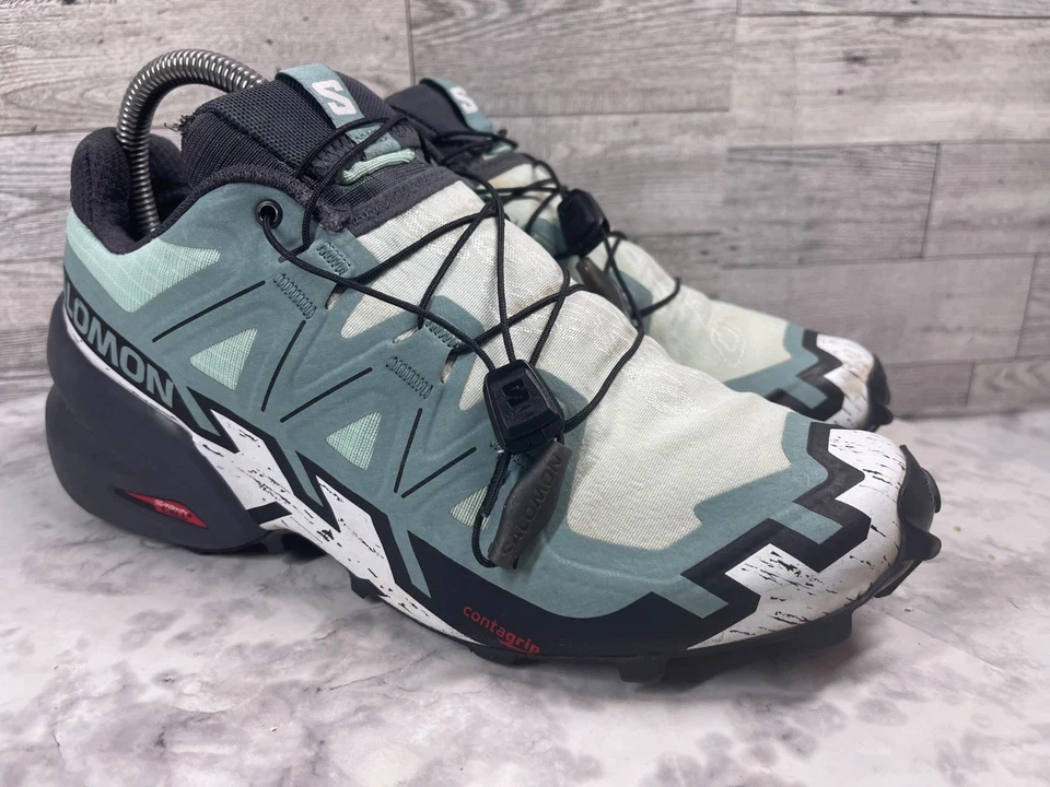 Salomon Sneakers Women 7M Speedcross 6 Hiking Trail Running Shoes Gray Gore-Tex - Image 2 of 4