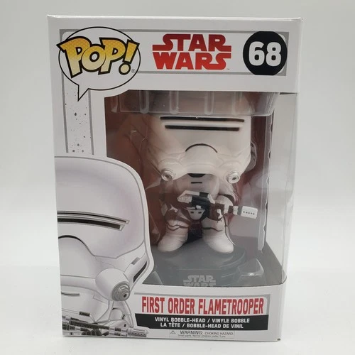 Collectible Funko Pop! Star Wars First Order Flametrooper #68 Figure (READ)
