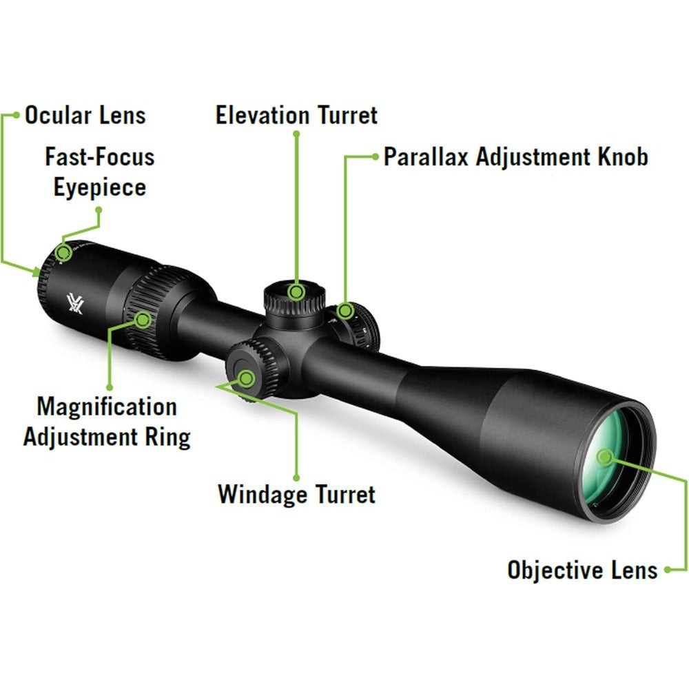 Vortex Optics Crossfire® HD 4-12x44 Riflescope - WideRange Plex