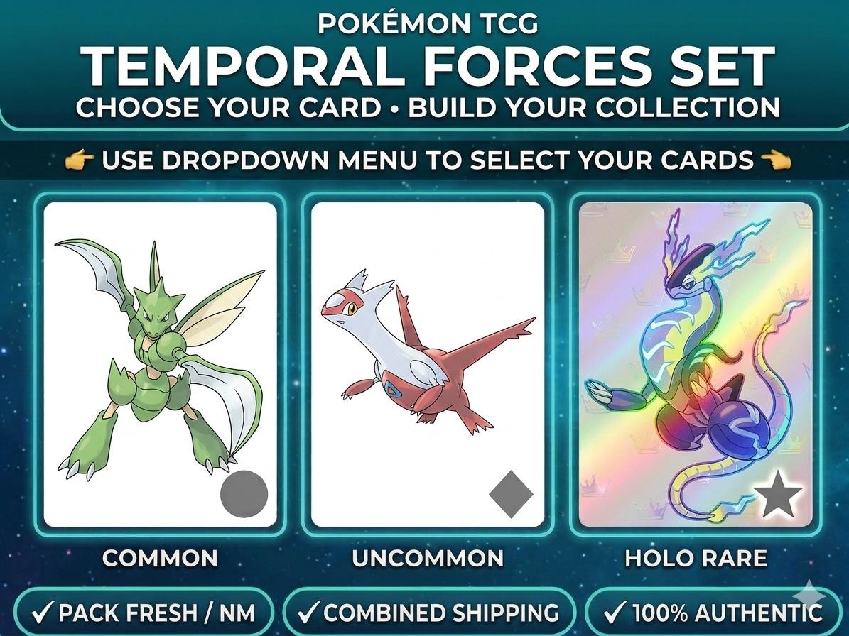 2024 Pokemon Scarlet & Violet: Temporal Forces Common Uncommon Rare Holo Pick