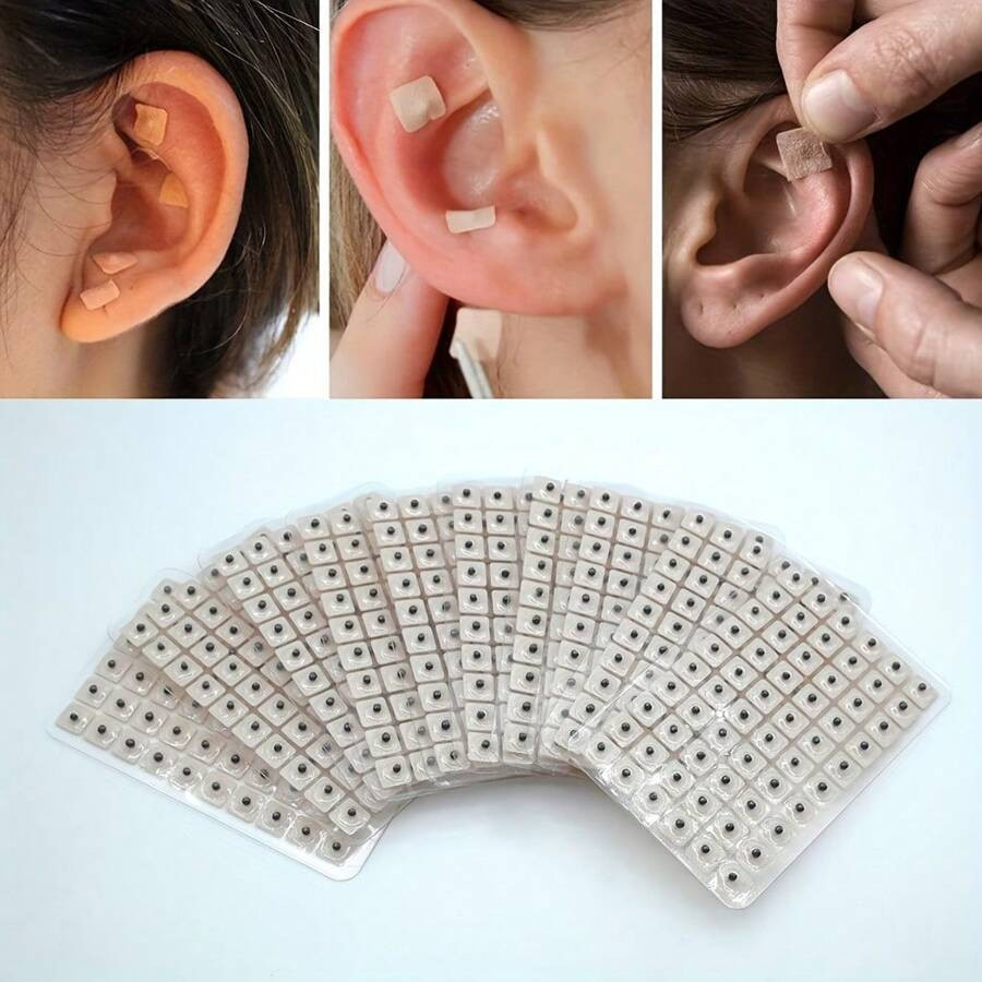 Auricular Patch 600pcs Ear Seeds Acupuncture Sticker Relaxtion Acupoint Massage