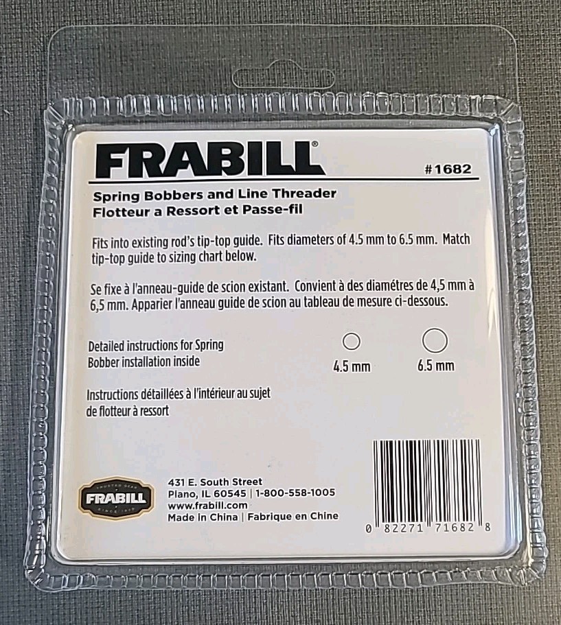 FRABILL SPRING BOBBER and LINE THREADER #1682 FREE SHIPPING 