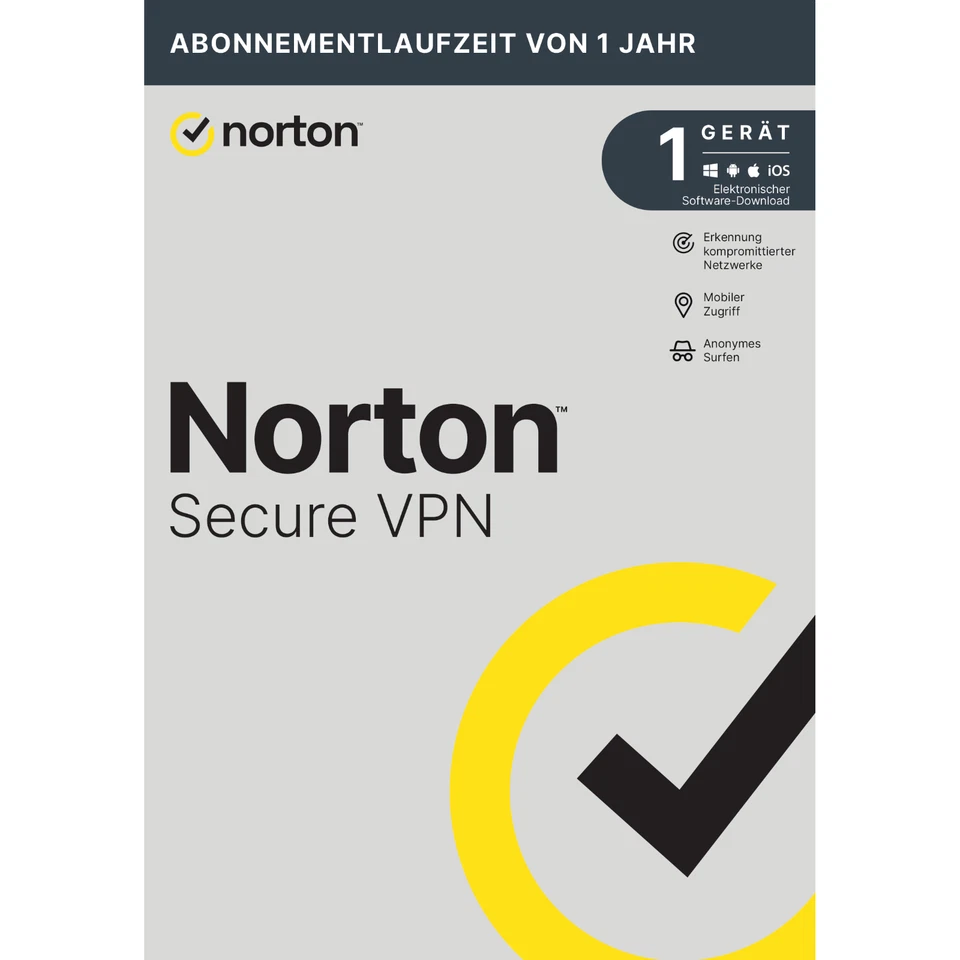 Norton VPN Standard 2026 1 Gerät 1 Jahr | Internet Security KEIN ABO - Bild 2 von 4