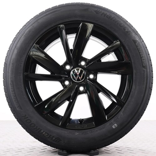 16Zoll Sommerräder VW Jetta 16 16H Original Alu-Felgen schwarz 205/55R16 NEU - Bild 2 von 7