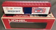 LIONEL 6-7703 BEECH-NUT TOBACCO RAILROAD BOX CAR NOS (8i)