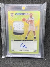 Cole Anthony 2020 Obsidian Electric Etch RC Yellow Flood RPA Auto PSA 10 Magic