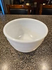 GE White Ribbed Milk Glass Mixing Bowl 7.25" Diameter Vintage General Electric