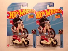 2023 Hot Wheels HW Moto Series Honda Super Cub Custom Scooters Red Lot Of 2