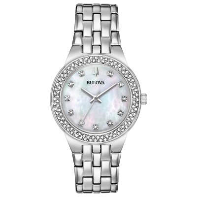 Bulova Women\'s Silver 33mm Watch Amazon.com: Bulova Ladies Quartz Dress Classic Watch, Silver  main image 4