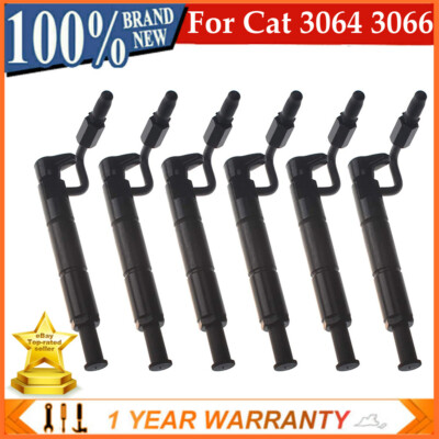 6Pcs Fuel Injectors 5I-7706 for Caterpillar 3064 3066 S4KT S6KT Engine 311B 312B