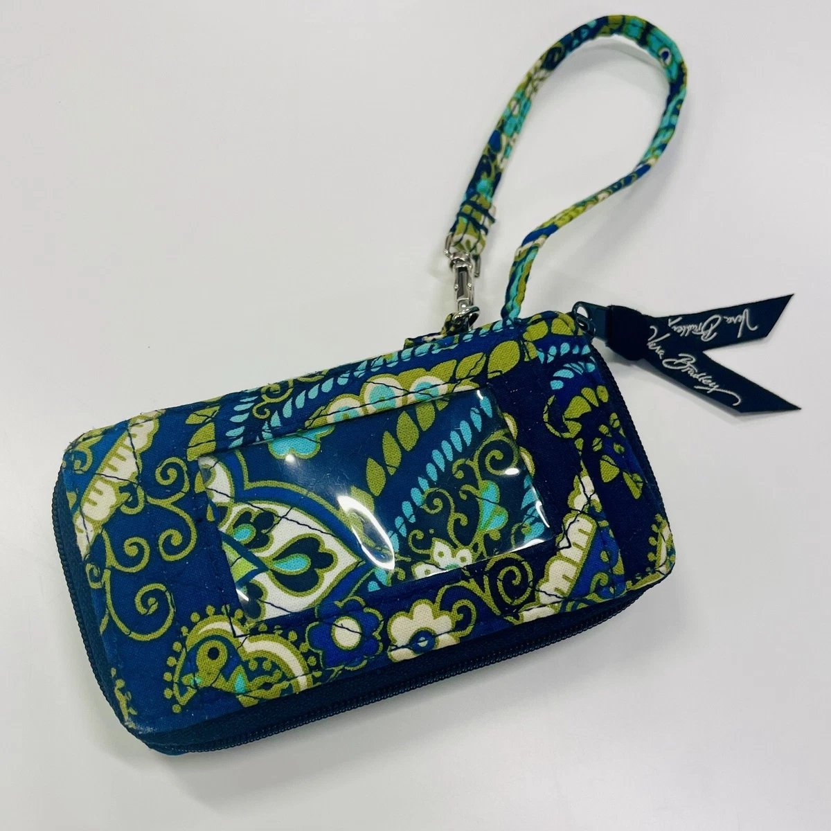 Vera Bradley Iconic RFID Accordion Wristlet Wallet, Mural Garden