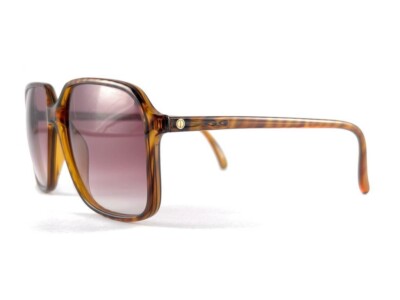 NEW VINTAGE DUNHILL 6017 TRANSLUCENT AMBER OVERSIZED SUNGLASSES