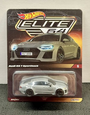 Hot Wheels Collectors Elite 64 Series Grey Audi RS 7 Sportback Real Riders New!