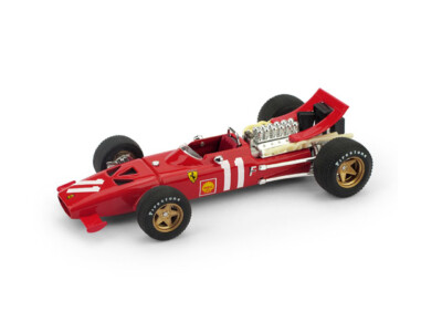 Model Car Formula 1 F1 Scale 1:43 Brumm Ferrari Amon 1969 Monaco GP