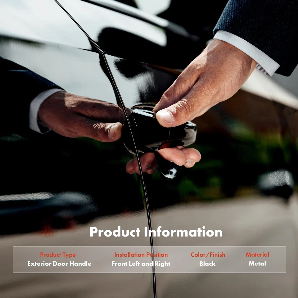 Manija de puerta exterior negra 2 piezas para camión Sterling 825 Sterling 360 lado delantero Foto 2 de 4