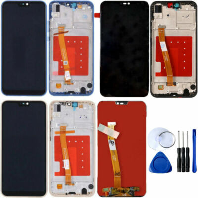 For Huawei P20 Lite LCD Touch Screen Display Digitizer Replacement Parts + Frame
