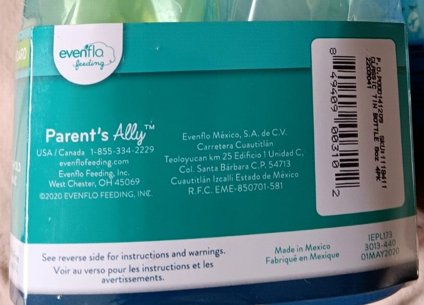 Evenflo Feeding Classic Standard Baby Bottles BPA Free Lot 8 oz Ergonomic Design