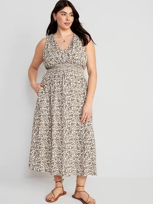 old navy brown maxi dress Old Navy Dress  Young and Channing