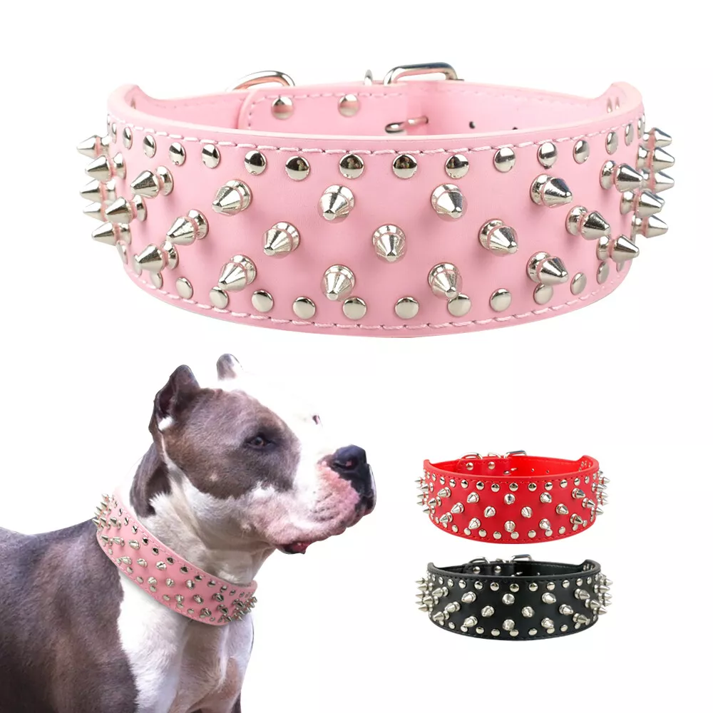Spike dog collar best sale ebay
