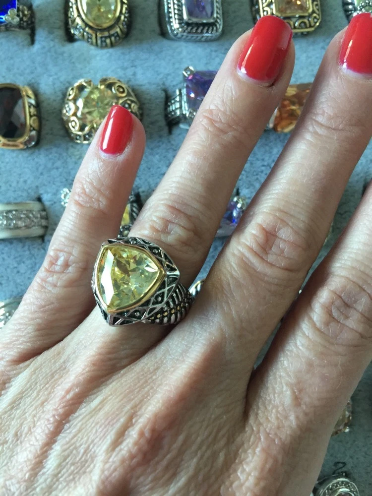 Designer inspired cable best sale ring