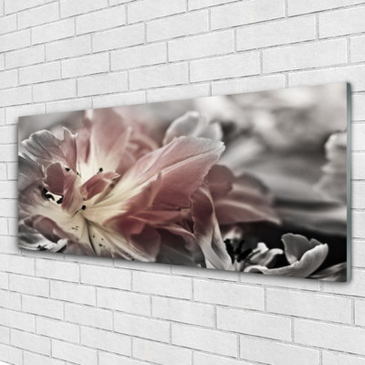Glasdruck Bild Gemälde 125x50 Abstrakte Kunst