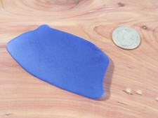 Genuine Beach Sea Glass Piece Cobalt Blue Surf Tumbled Frosted
