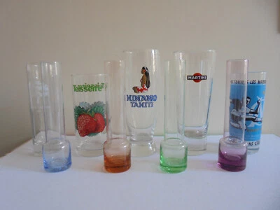 Lot x 5 verre publicitaire en verre OM/HINANO/MARTINI/TEISSEIRE/AMER+ Kdo - Photo 1/4