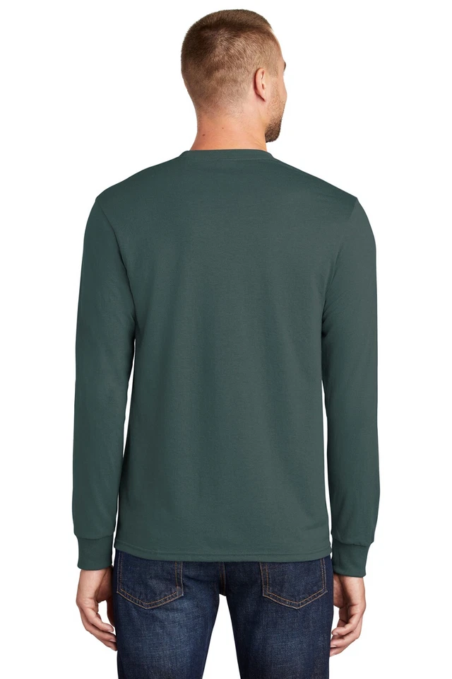 Port & Company PC55LST Mens Big & Tall Long Sleeve Core Blend Crew Neck T-Shirt - Image 2 of 3