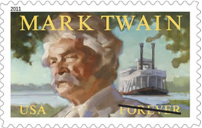 Mark Twain: Stamp of Genius 40-Page Booklet & 4 Forever Stamps 2011 Scott #4545 - Image 3 of 3